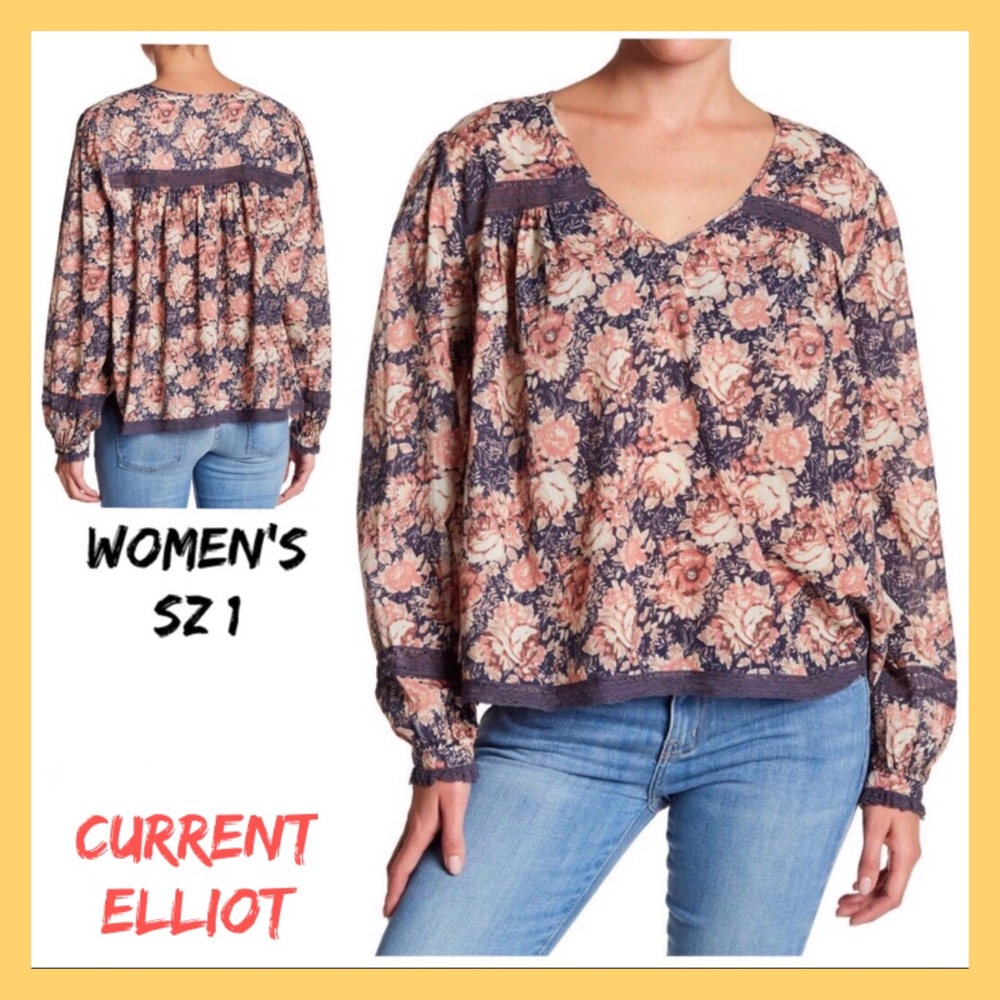 Designer CURRENT/ ELLIOTT Blouse NWT P2